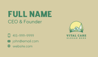 Sunset Lawn Mower Business Card Image Preview