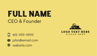 Front Loader Heavy Equipment Business Card
