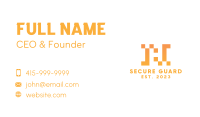 Pixel Letter H Business Card