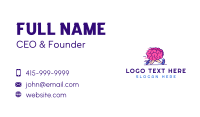 Brain Running Character Business Card Design