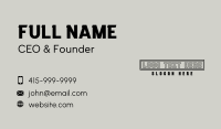 Generic Masculine Business Business Card