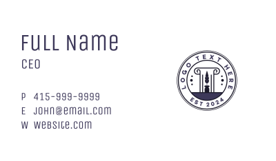 Attorney Lawyer Notary Business Card