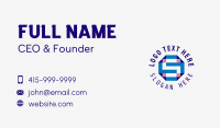 Corporate Digital Startup Letter S Business Card