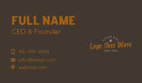 Retro Classic Vintage Wordmark Business Card