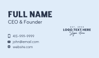Premium Business Wordmark Business Card Design