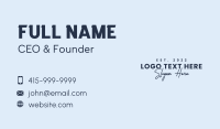 Premium Business Wordmark Business Card Design