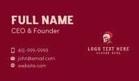 Hardcore Punk Skull Business Card