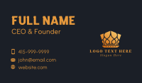 Deluxe Gold Crown Business Card Design