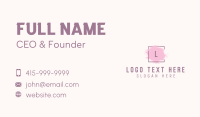 Cosmetics Letter C Business Card Design