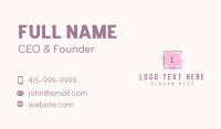 Cosmetics Letter C Business Card