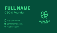 Irish Shamrock Leaf  Business Card Image Preview