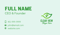 Green Leaf Eye  Business Card Image Preview