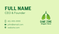 Leaf Lungs  Business Card