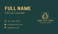 Gold House Christmas Tree Business Card