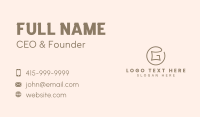 Generic Letter G Company Business Card