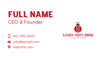 Red Bug Business Card example 2