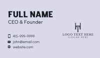 H & T Monogram Business Card Design