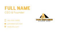 Mountain Excavation Machinery Business Card