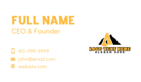 Mountain Excavation Machinery Business Card Design