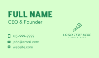 Green Vaccine Injection Business Card