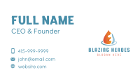 Fire Ice Water Drop Business Card Image Preview