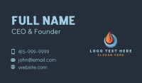 Fire Cold Flame Business Card Design