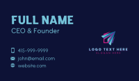 Plane Logistics Courier Business Card Design