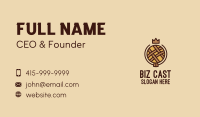 Crown Pastry Pie Bakery  Business Card Design