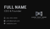 Mirrored Business Card example 1