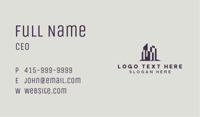 Architect Real Estate Business Card