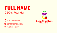 Organic Fruit Market  Business Card Design