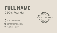 Wood Carpentry Nail Business Card Design