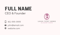 Lady Beauty Flower Business Card Design