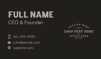 Vintage Rodeo Wordmark Business Card