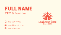 Red Lung Viral Disease Business Card