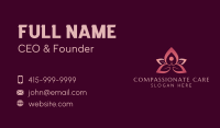 Yoga Flower Meditation Business Card