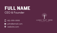 Yoga Tree Woman Business Card