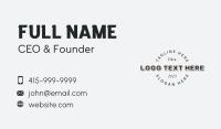 Company Business Card example 2