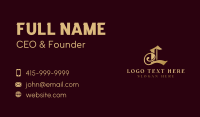 Calligraphy Business Card example 4