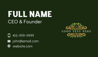 Nature Foliage Ornament Business Card Design