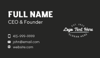 White Brand Firm Business Card