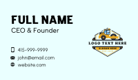 Bulldozer Road Roller Compactor Business Card