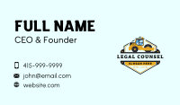 Bulldozer Road Roller Compactor Business Card