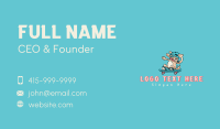 Helmet Skater Dog  Business Card Design