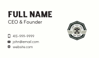 Wrench Mechanic Badge Business Card