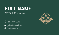 Shovel Landscape Tool Shield Business Card