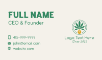 Marijuana Light Bulb Business Card