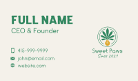 Marijuana Light Bulb Business Card Image Preview