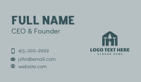 House Hammer Trowel Construction Business Card Design