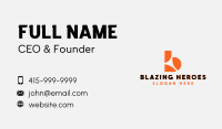 Basketball Sports Team Letter B Business Card Image Preview